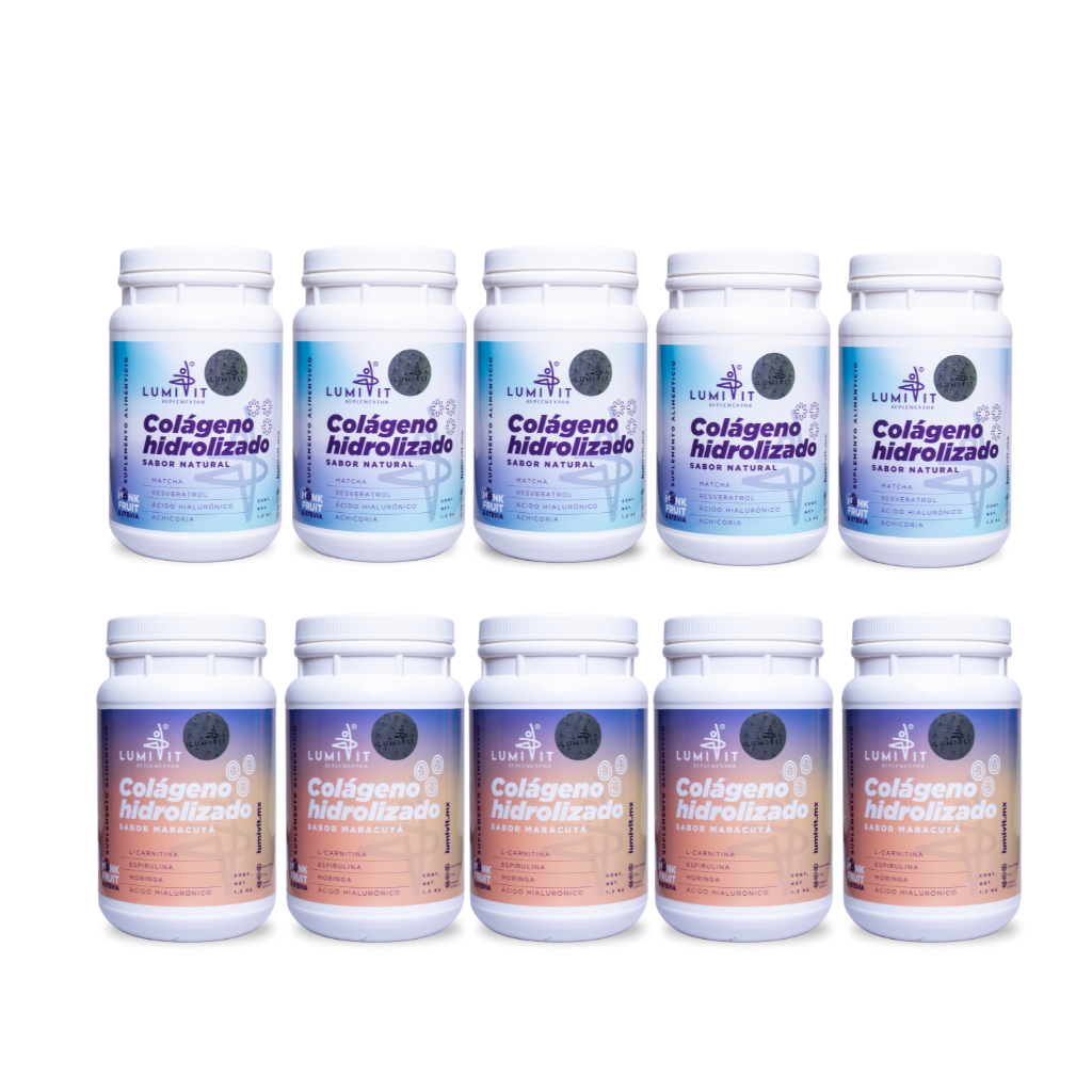 5 Colágeno Maracuyá y 5 Colágeno Natural
